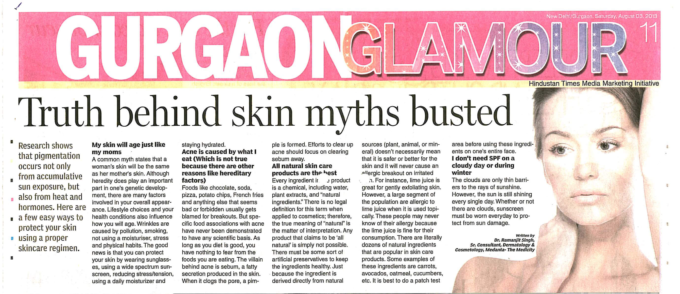 Truth behind skin myths busted